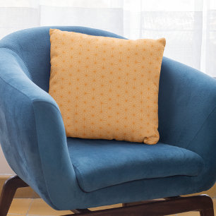 Coussin Motif japonais moderne Orange Peach