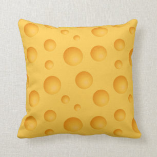 Coussin Motif jaune de fromage