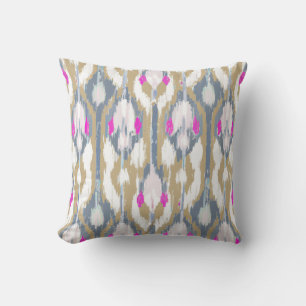 Coussin Motif kat géométrique tribal coloré