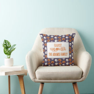 Coussin Motif Kawaii Halloween