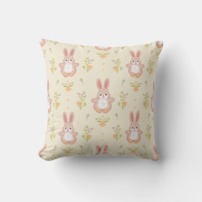 coussin motif lapin (Recto)
