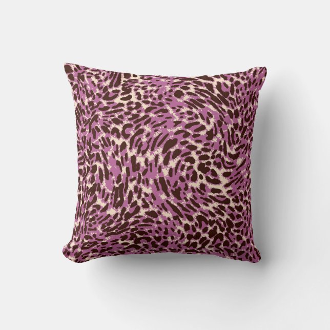 Coussin Motif léopard, Empreinte de léopard, Poster de ani (Recto)