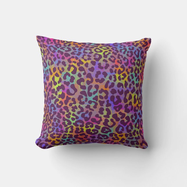 Coussin Motif léopard. Répétition sans soudure animal ba (Recto)