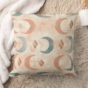 Coussin Motif lunaire floral céleste Boho (6)