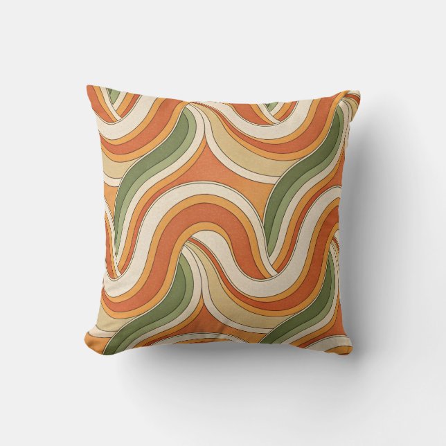 Coussin Motif magique des vagues (Recto)