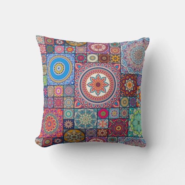 Coussin Motif Mandala (Recto)