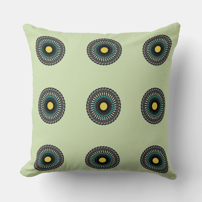 Coussin Motif mandala floral sans couture (Recto)