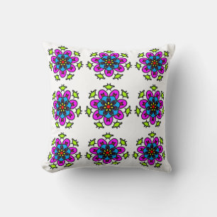 Coussin Motif mandala floral sans couture