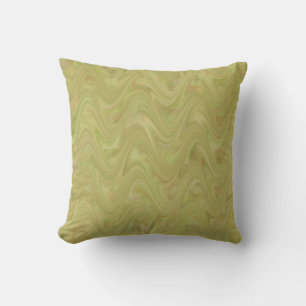 Coussin Motif marbré vert marron