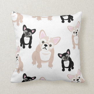 Coussin Motif mignon de bouledogue français