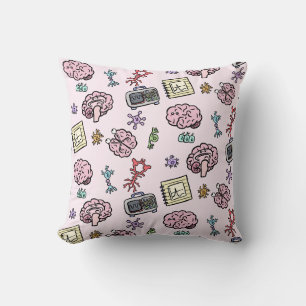 Coussin Motif mignon de neurosciences