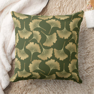 Coussin Motif minimal Ginkgo or