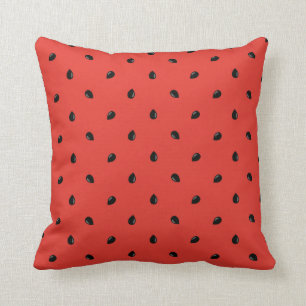 Coussin Motif minimaliste de graine de pastèque