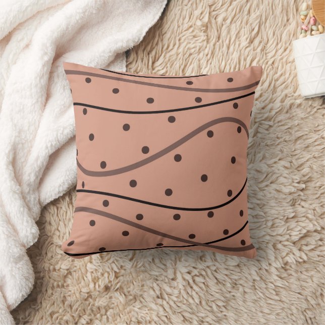 Coussin Motif Mocha Dots & Stripes (Couverture)