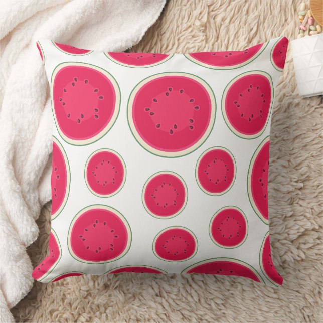 Coussin Motif Moderne de Coupe de Pastèque (Couverture)