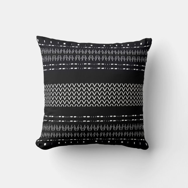 Coussin Motif moderne de Mudcloth (Recto)
