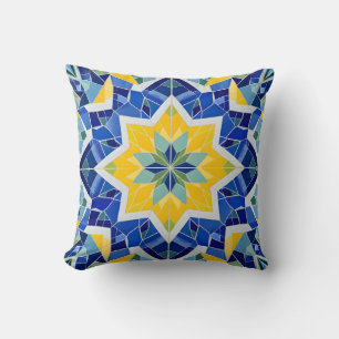 Coussin Motif moderne en mosaïque étoile