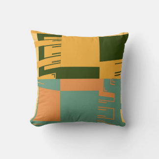 Coussin Motif moderne en mosaïque rétro