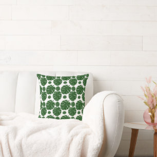 Coussin Motif Monstera 