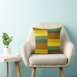 Coussin Motif mosaïque contemporain