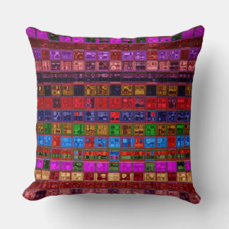 Coussin Motif mosaïque en verre tendu #10