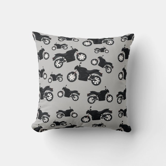 Coussin Motif moto (Recto)