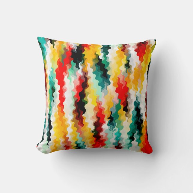 Coussin Motif multicolore coloré (Recto)
