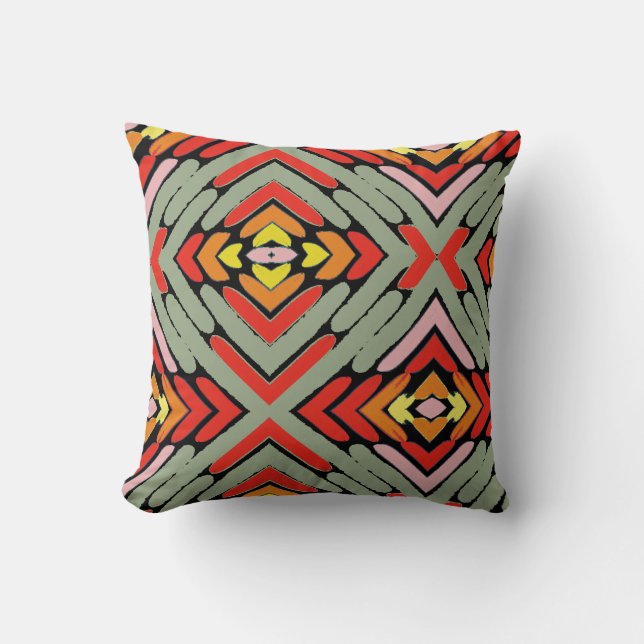 Coussin Motif multicolore du Sud-Ouest (Recto)