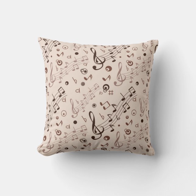 Coussin Motif musical (Recto)
