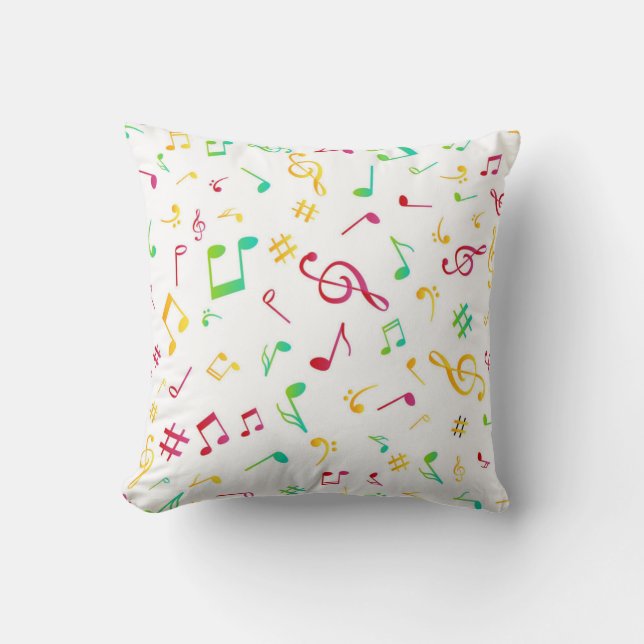 Coussin Motif musical (Recto)