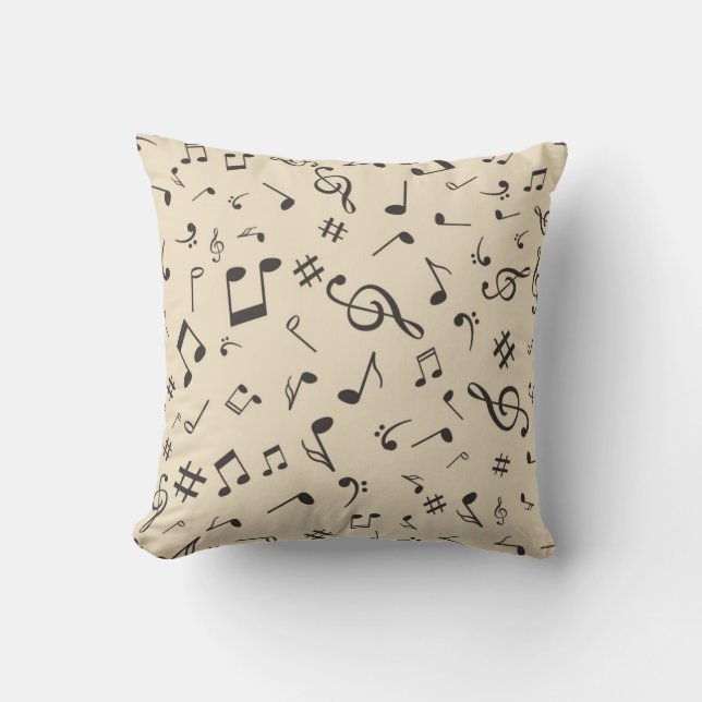 Coussin Motif musical (Recto)