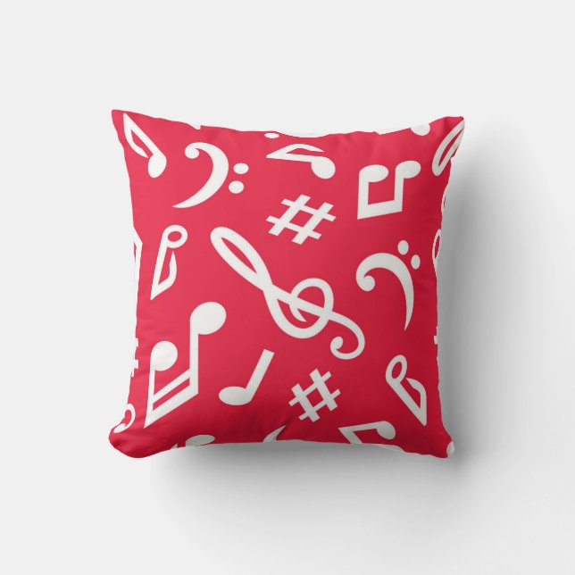 Coussin Motif musical (Recto)