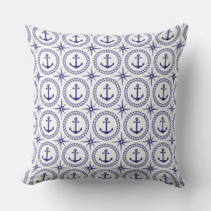 Coussin Motif nautique de la Marine