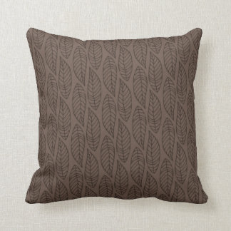 Coussin Motif No.1 - brun de feuille de couleur