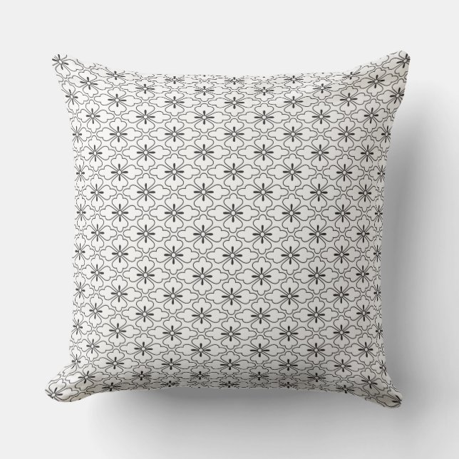 Coussin Motif noir et blanc (Recto)