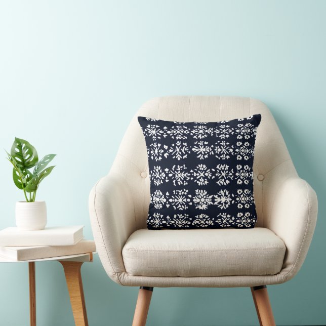 Coussin Motif noir et blanc (Chaise)