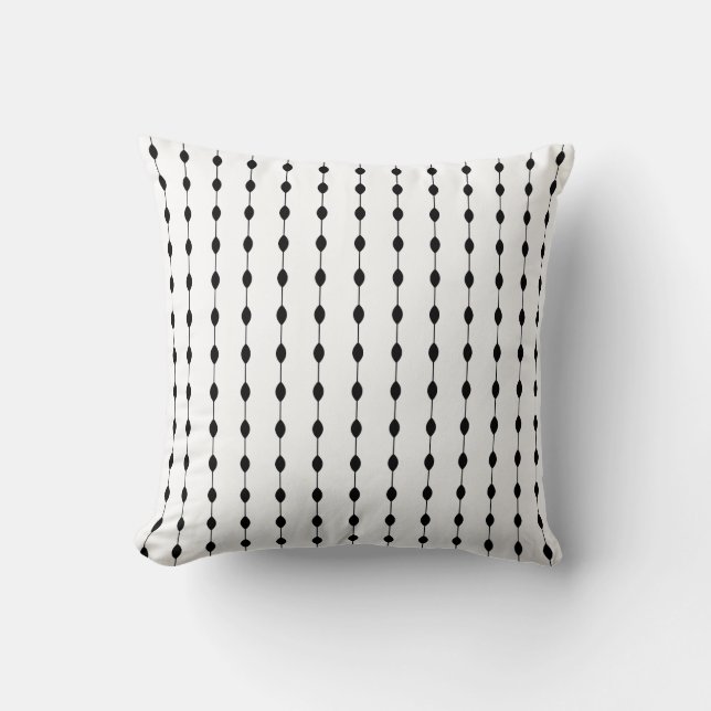 Coussin Motif noir et blanc (Recto)