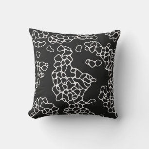Coussin Motif noir et blanc moderne