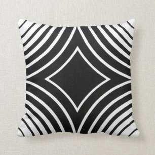 Coussin Motif noir et blanc Pilllow