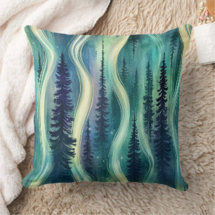 Coussin Motif Nuit Aurore Céleste
