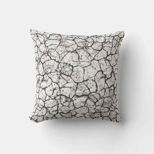 Coussin Motif numérique marbre fissuré