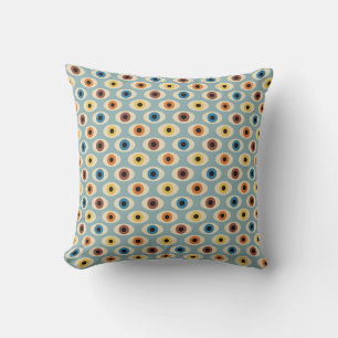 Coussin Motif oculaire rétro