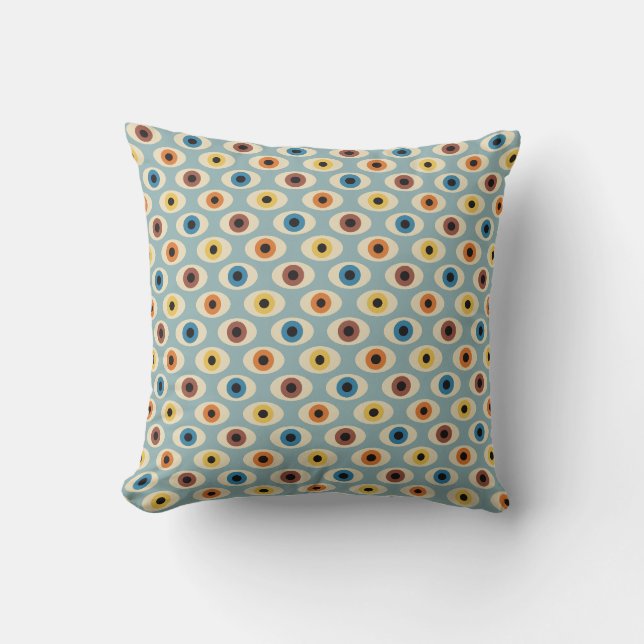 Coussin Motif oculaire rétro (Recto)