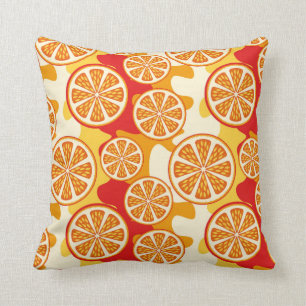 Coussin Motif orange
