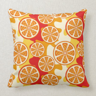 Coussin Motif orange