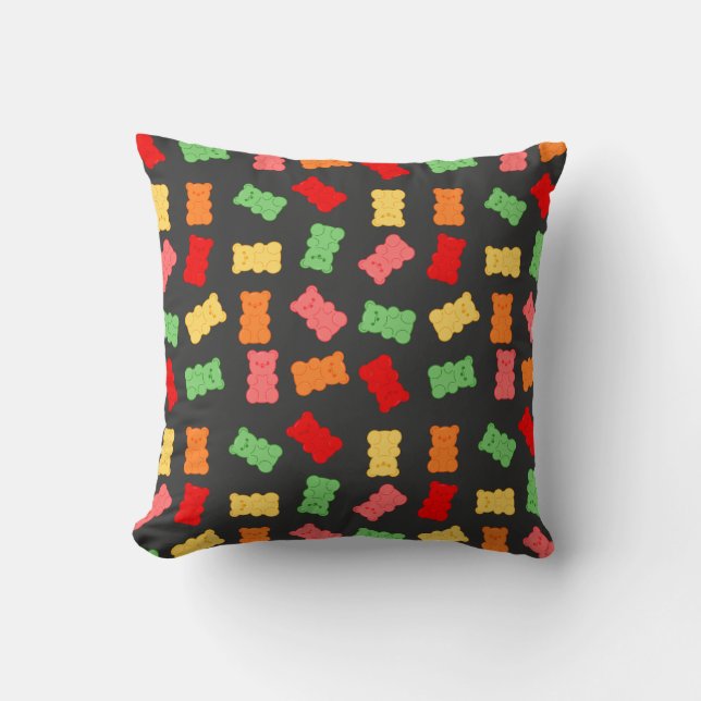 Coussin Motif Ours Gélifié (Recto)