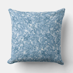 Coussin Motif Pailleté Glamour Bleu Bébé Élégant