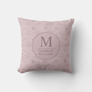 Coussin Motif Pailleté Or Rose Pâle Douceur Douce Personna