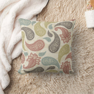 Coussin Motif Paisley 