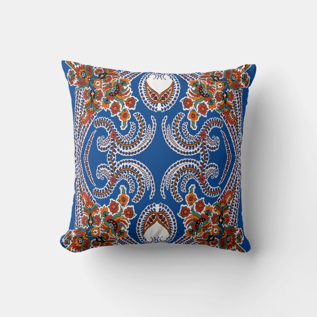 Coussin Motif Paisley #10 chez SusieJayne (Recto)